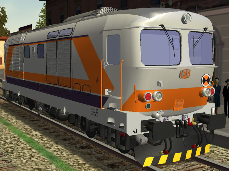 Locomotive Diesel Lima Italie HO, FS D445 1041, échelle 1/87, Occasion